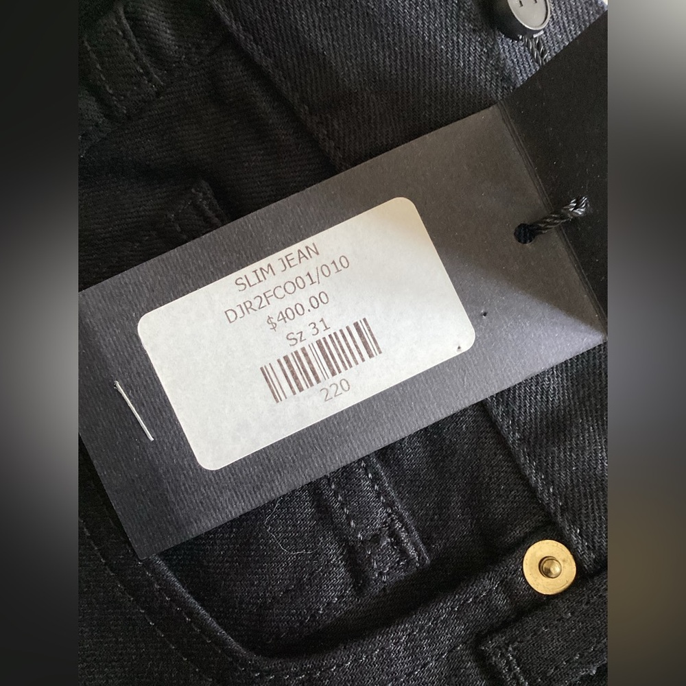 Jeffrey Rudes Black Slim Denim Jeans - Picture 7 of 9
